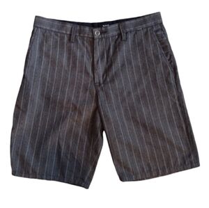 Hurley Shorts Size 33 Brown Pinstriped